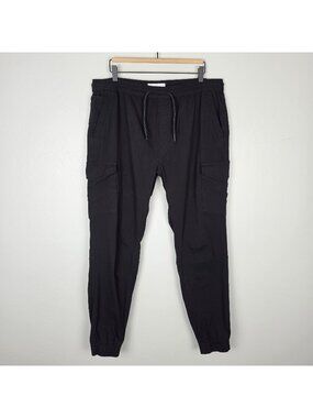 Projek Raw Bungee Cargo Jogger Pants Classic Fit Stretch Pull On Black Size XL
